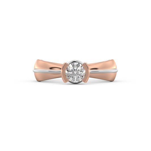 Diamond Ring for her in Rose & White Gold DRG22572