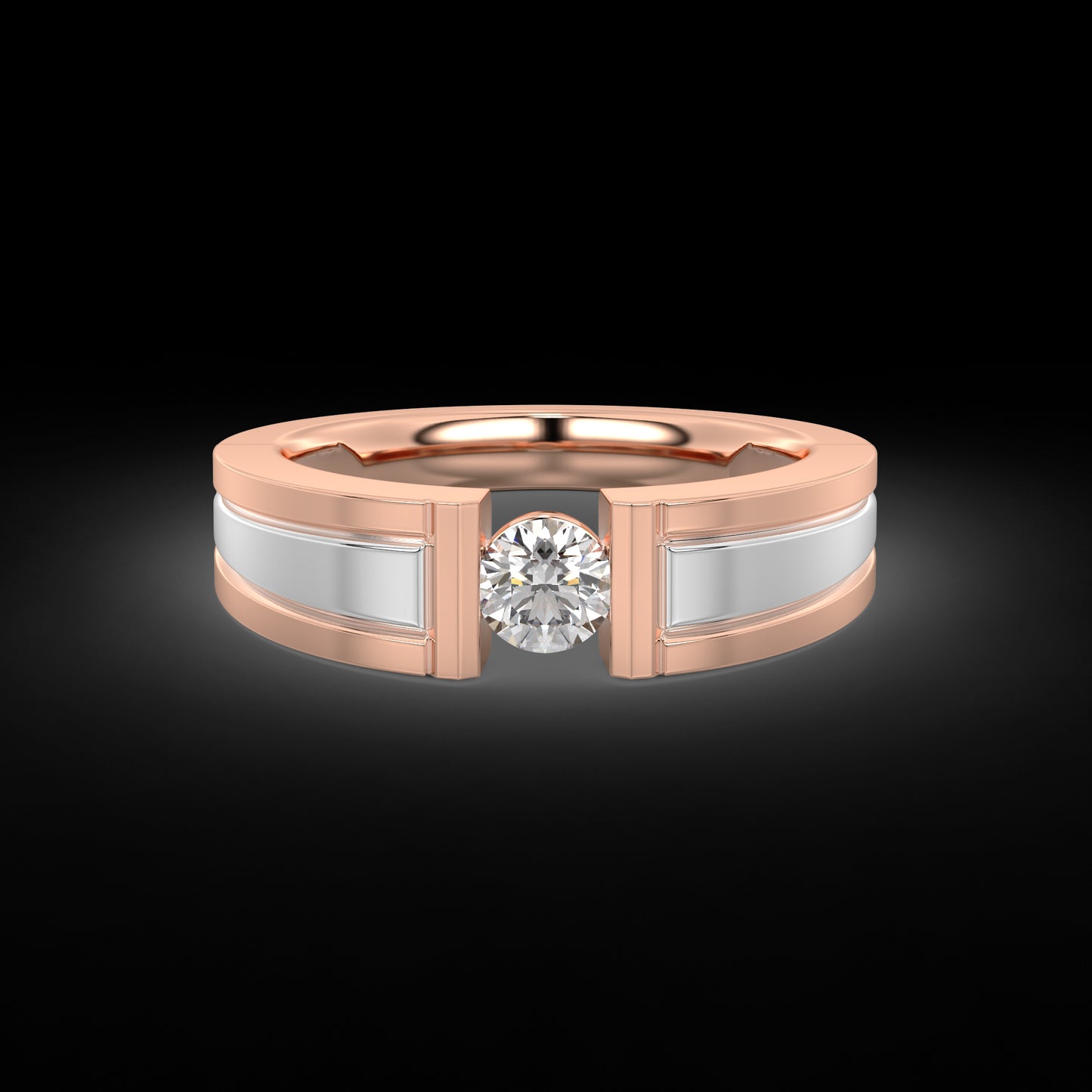 Diamond Ring for her in Rose & White Gold DRG22581