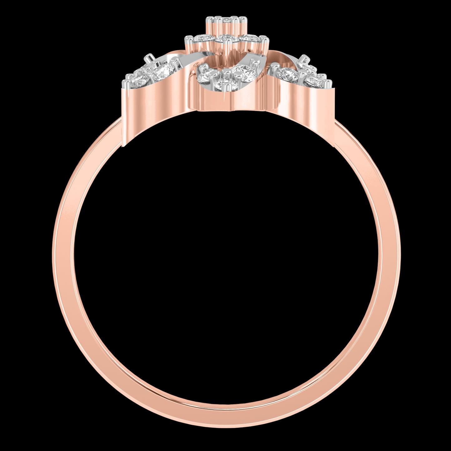 Diamond Ring for her in Rose Gold DRG22608