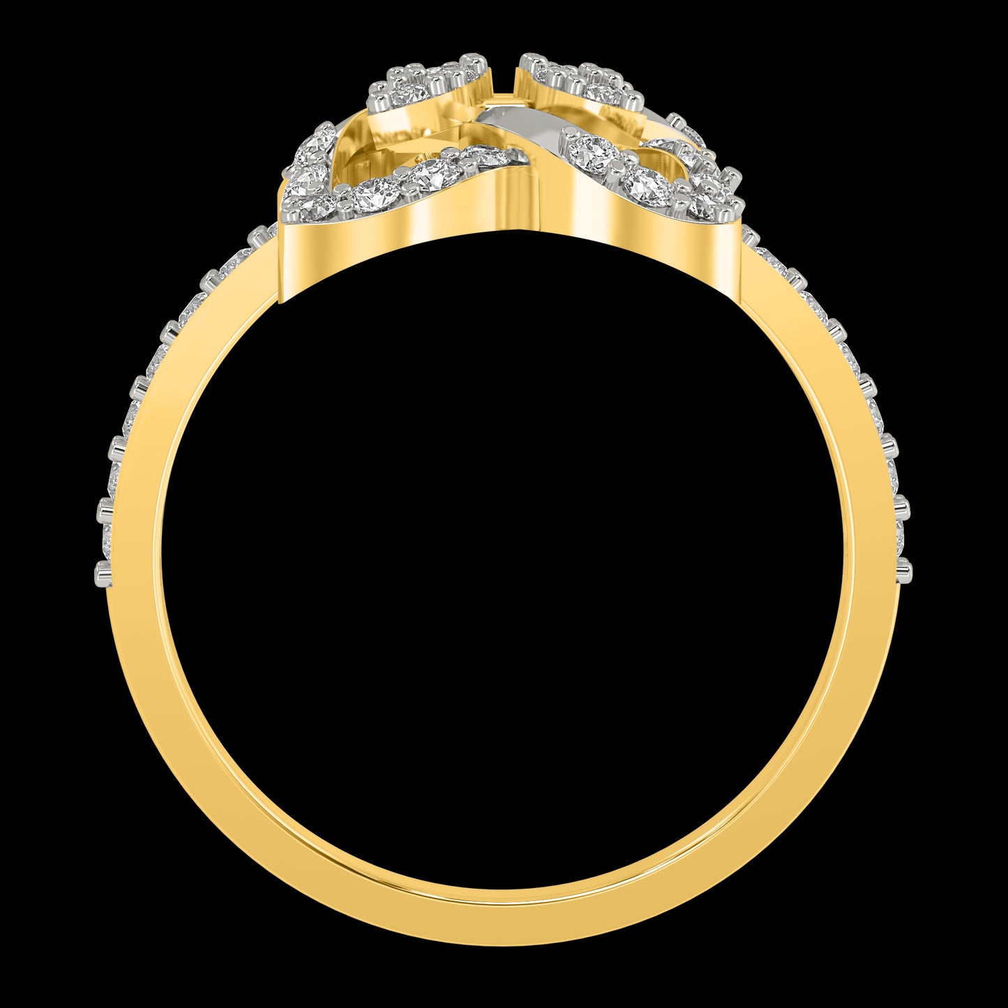 Diamond Ring for her in Yellow Gold DRG22609