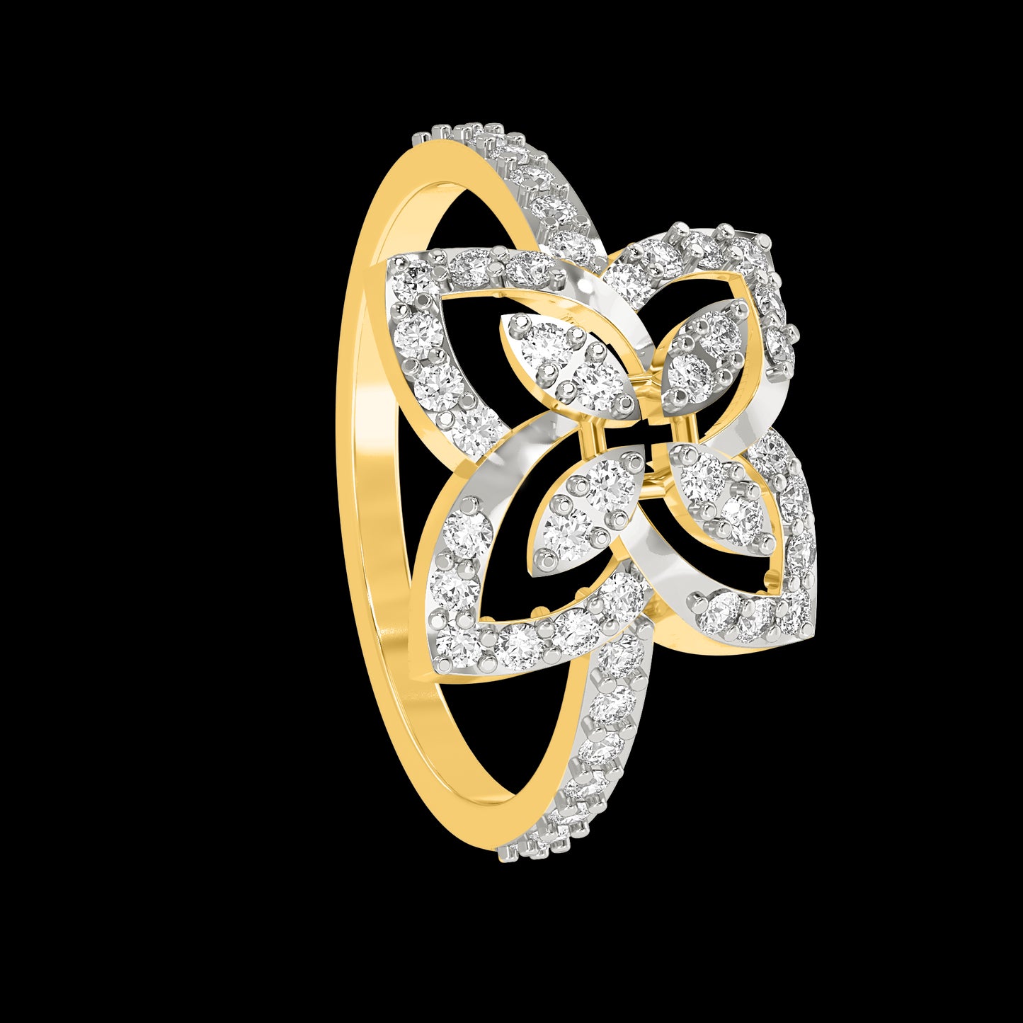 Diamond Ring for her in Yellow Gold DRG22609