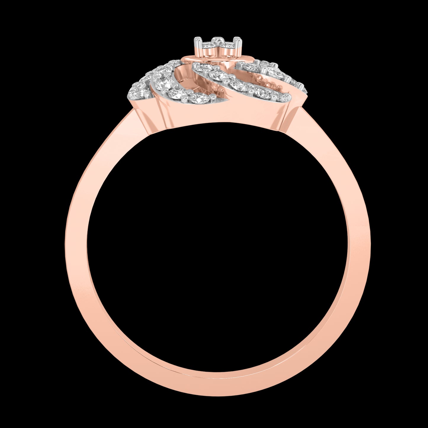 Diamond Ring for her in Rose Gold DRG22610