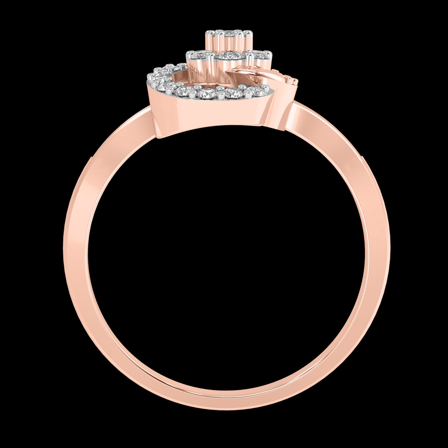 Diamond Ring for her in Rose Gold DRG22611