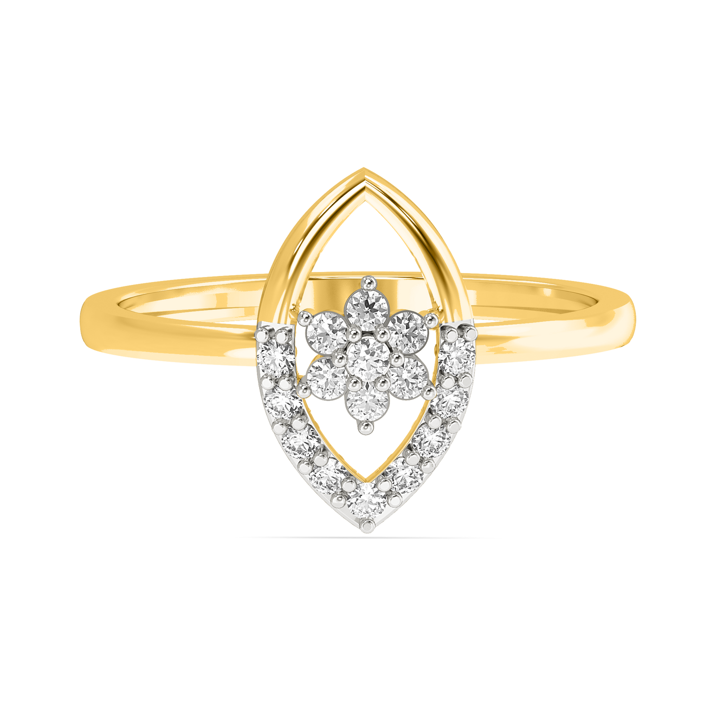 Diamond Ring for her in Yellow Gold DRG22612