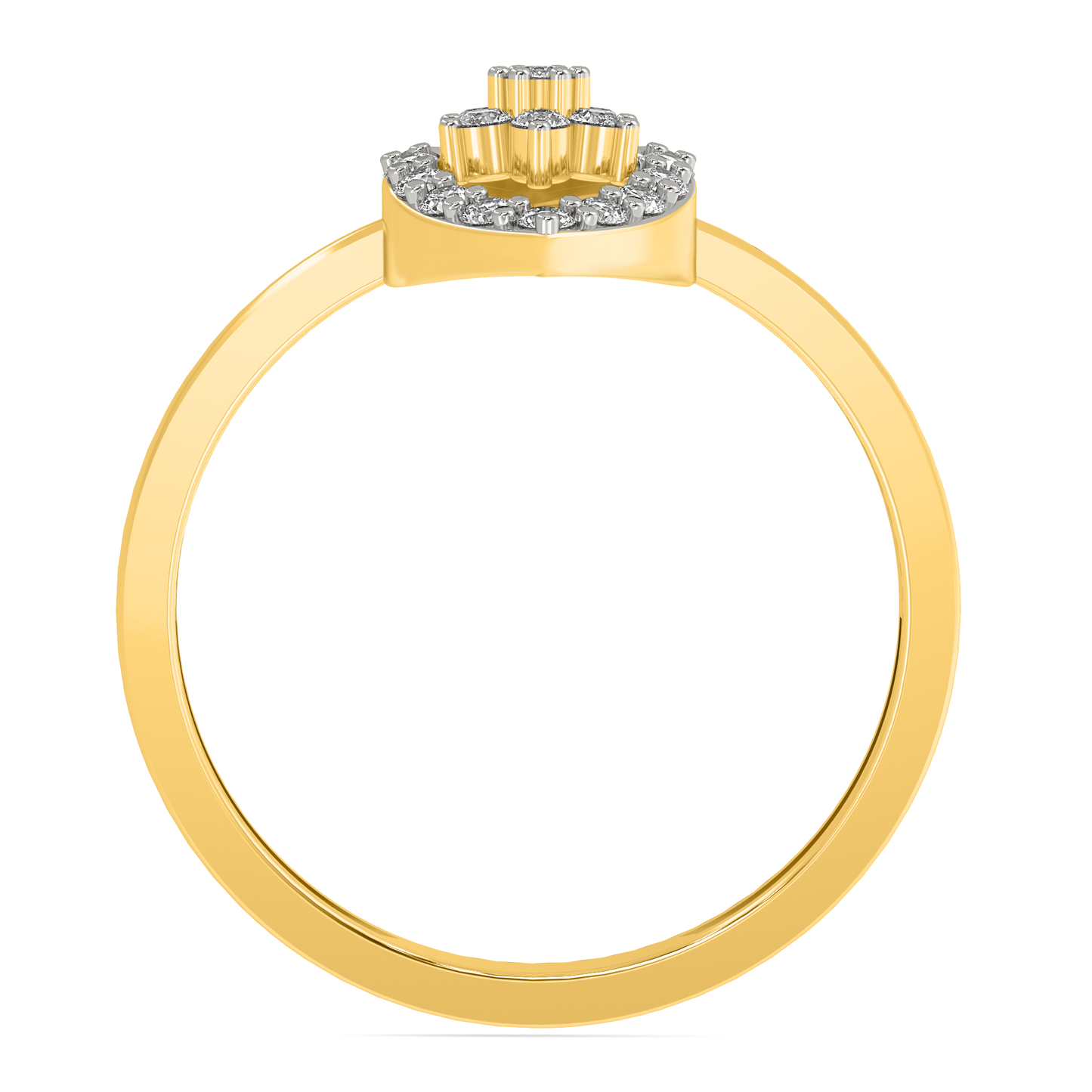 Diamond Ring for her in Yellow Gold DRG22612