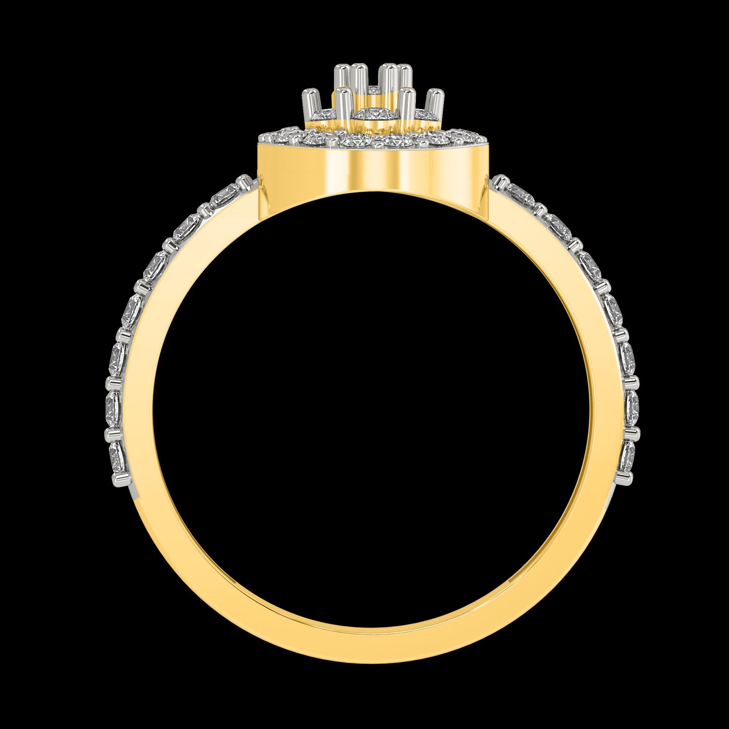 Diamond Ring for her in Yellow Gold DRG22613