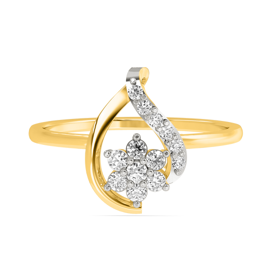 Diamond Ring for her in Yellow Gold DRG22614