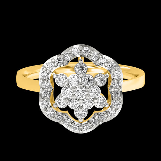 Diamond Ring for her in Yellow Gold DRG22615