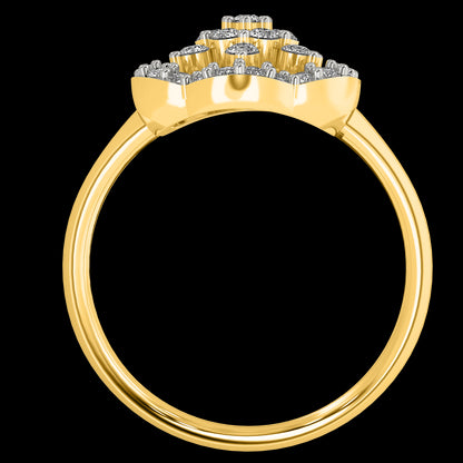 Diamond Ring for her in Yellow Gold DRG22615