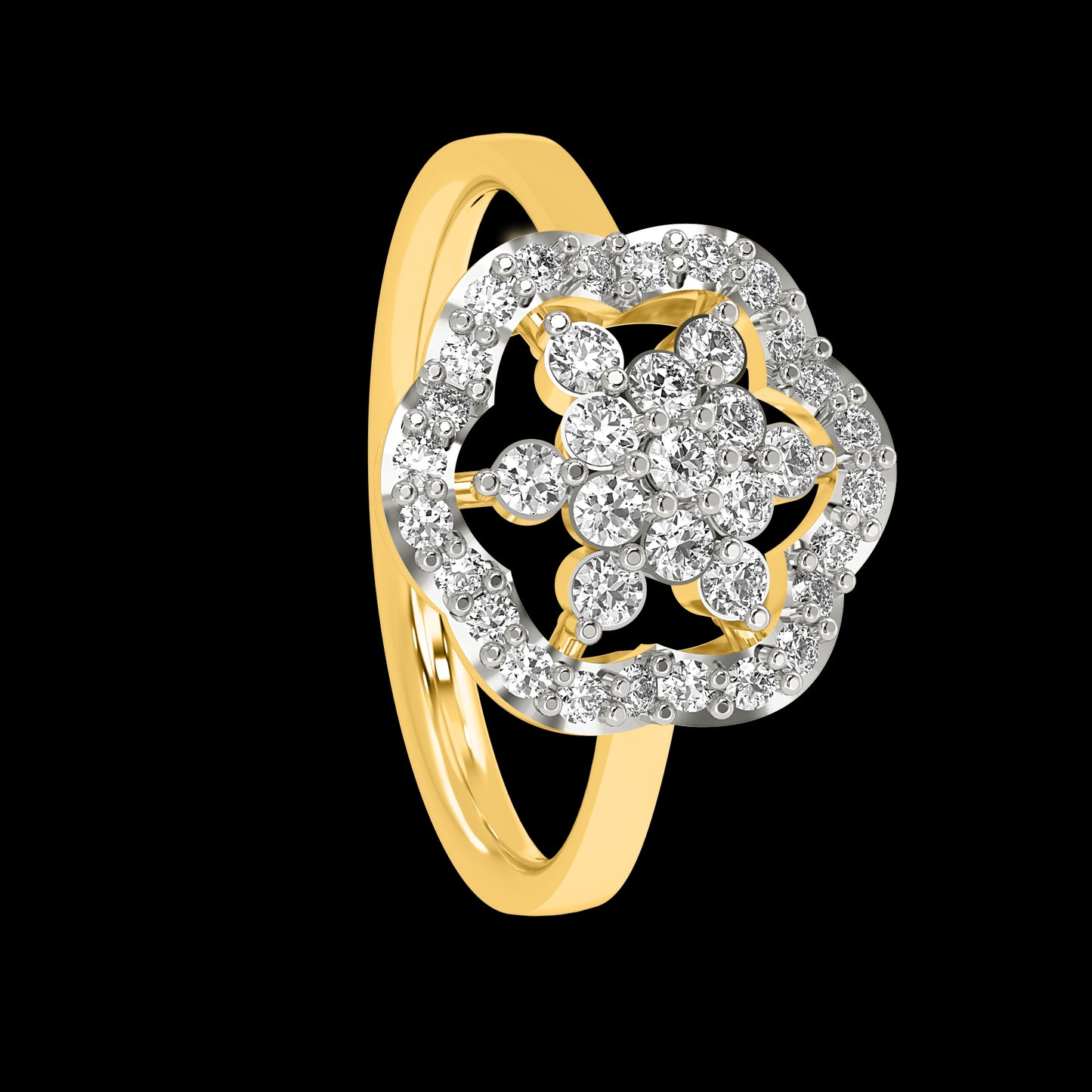 Diamond Ring for her in Yellow Gold DRG22615