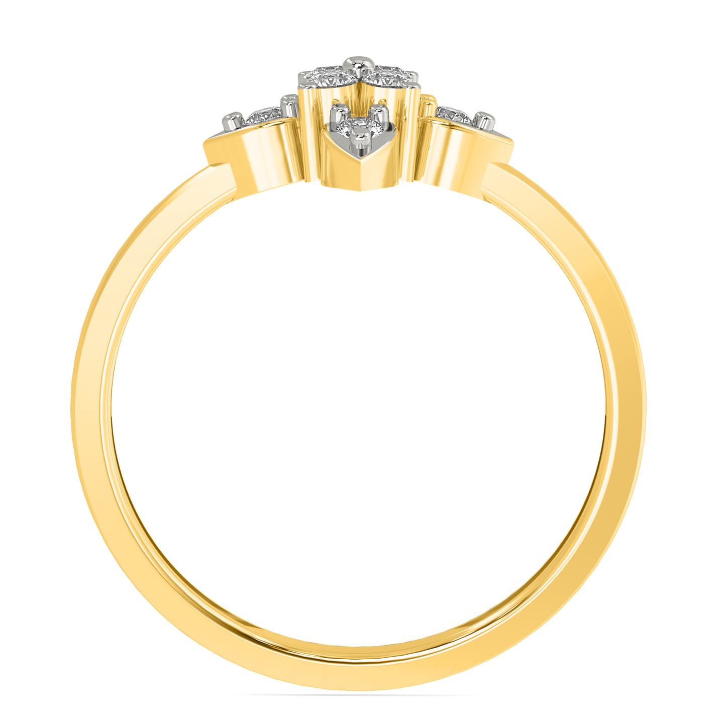 Diamond Ring for her in Yellow Gold DRG22616