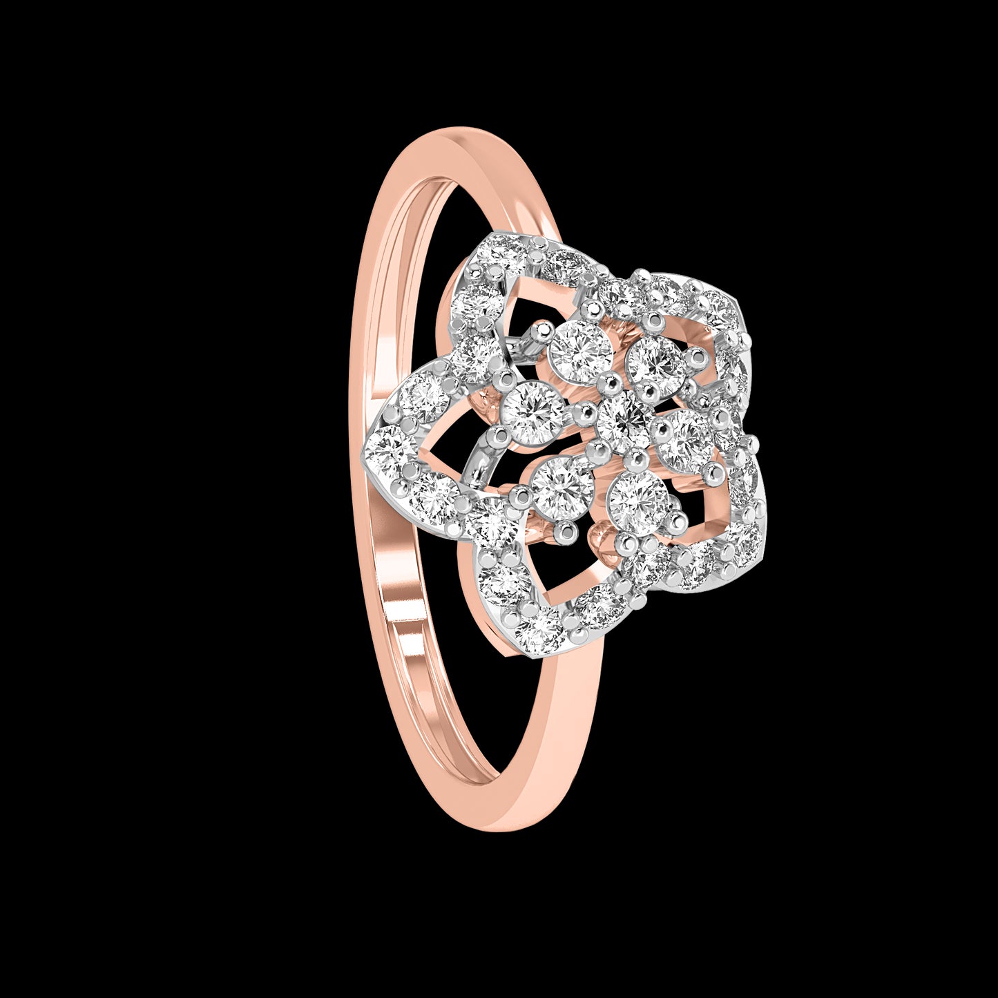 Diamond Ring for her in Rose Gold DRG22618