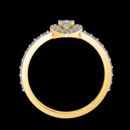 Diamond Ring for her in Yellow Gold DRG22619