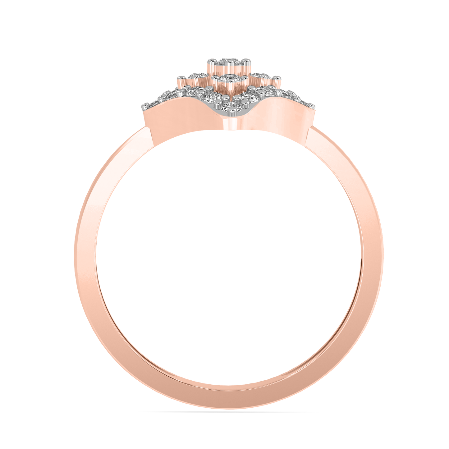 Diamond Ring for her in Rose Gold DRG22620