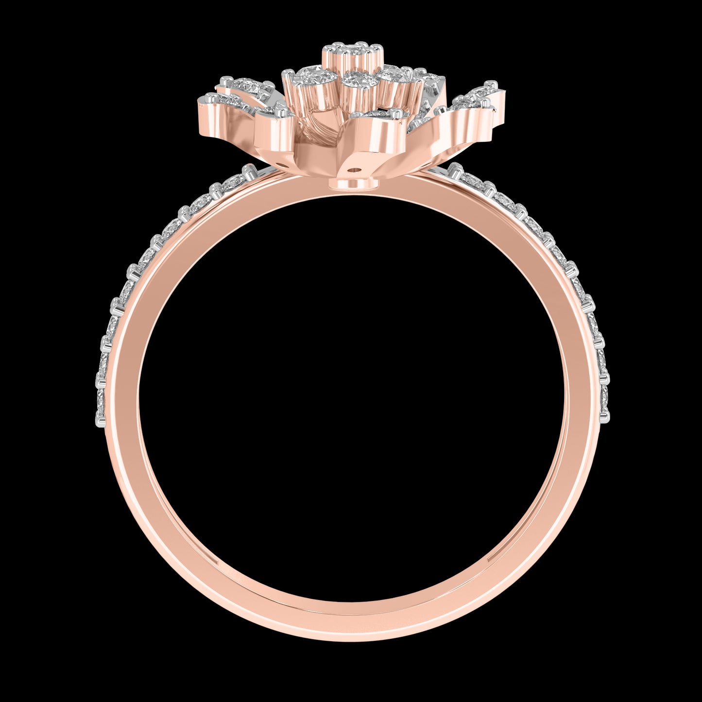 Diamond Ring for her in Rose Gold DRG22623