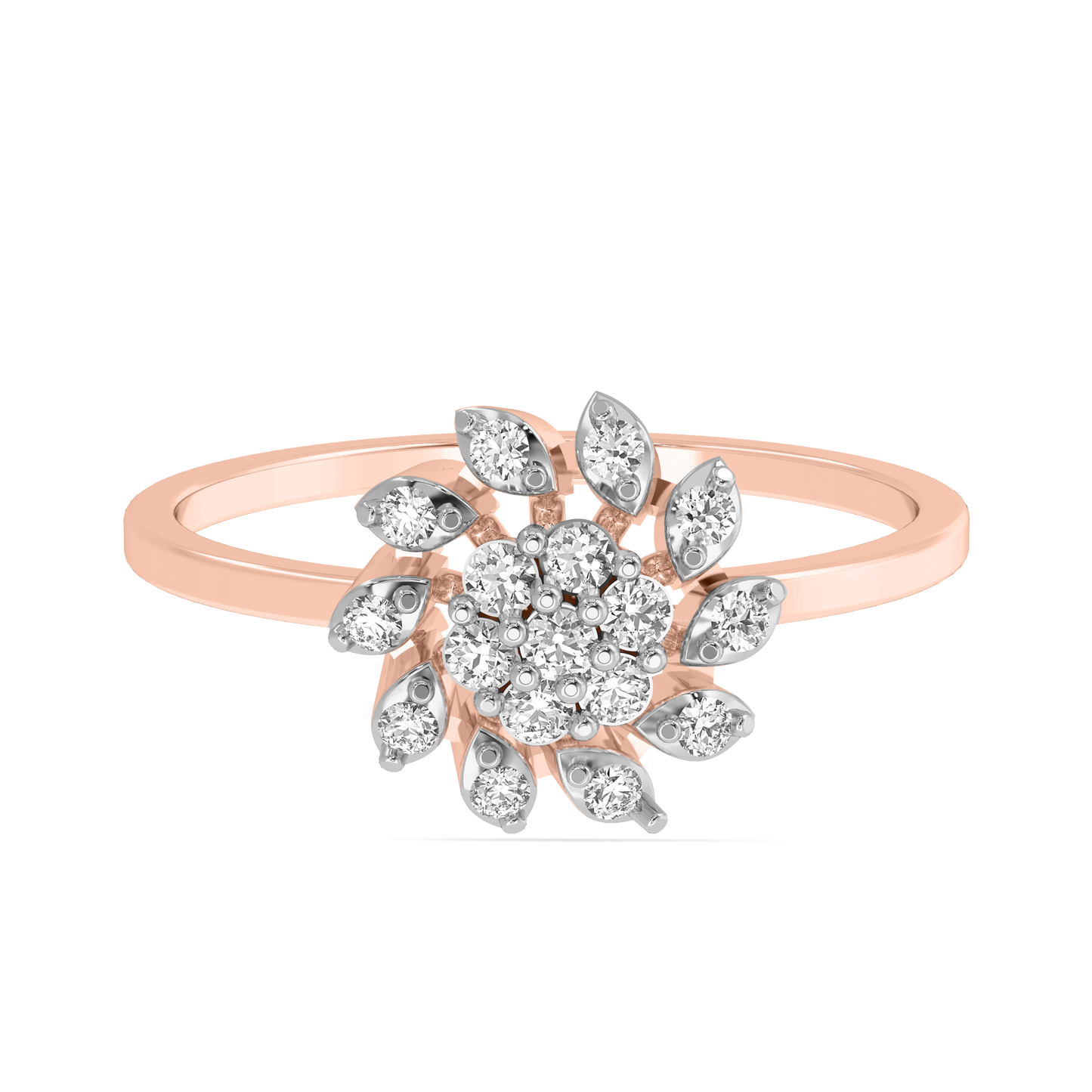 Diamond Ring for her in Rose Gold DRG22624