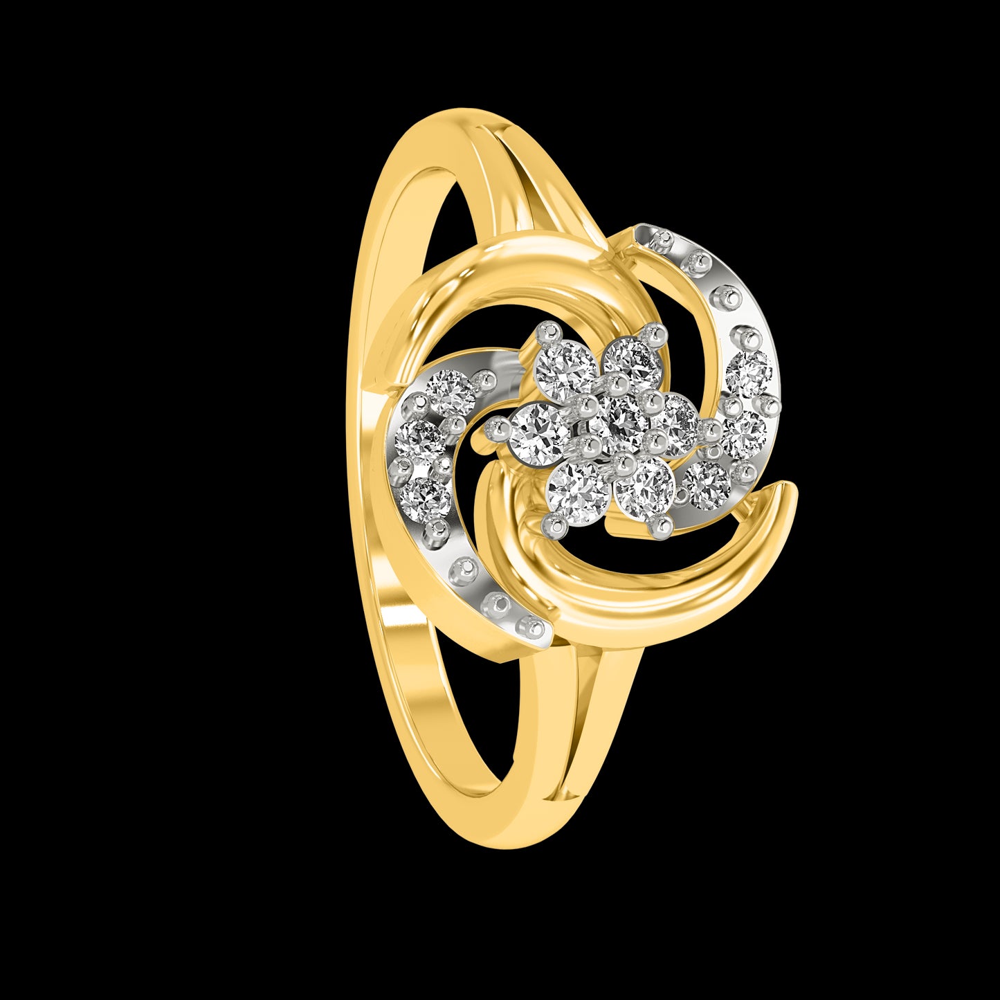 Diamond Ring for her in Yellow Gold DRG22625