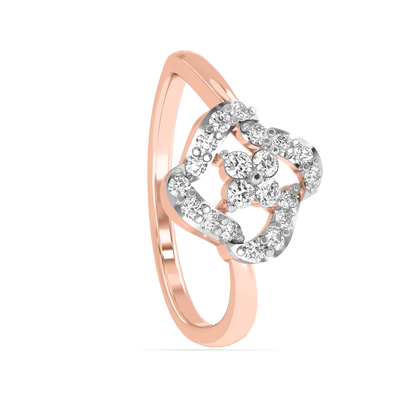 Diamond Ring for her in Rose Gold DRG22626