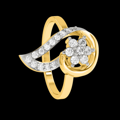 Diamond Ring for her in Yellow Gold DRG22627