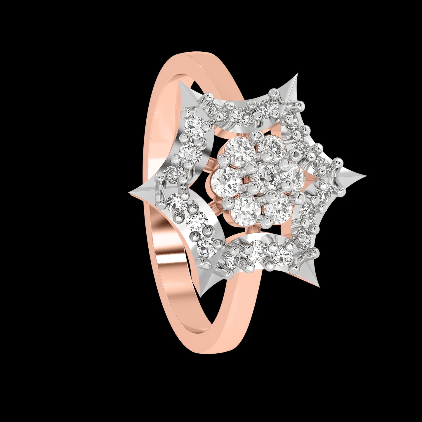 Diamond Ring for her in Rose Gold DRG22628