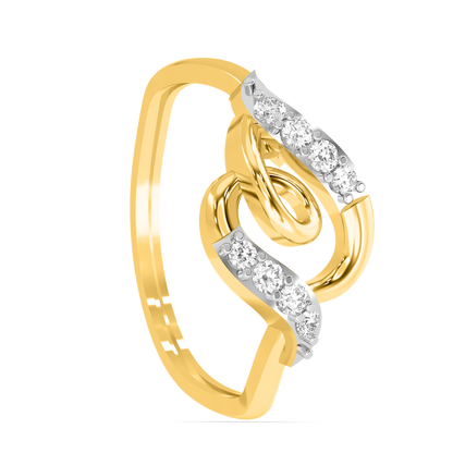 Diamond Ring for her in Yellow Gold DRG22636