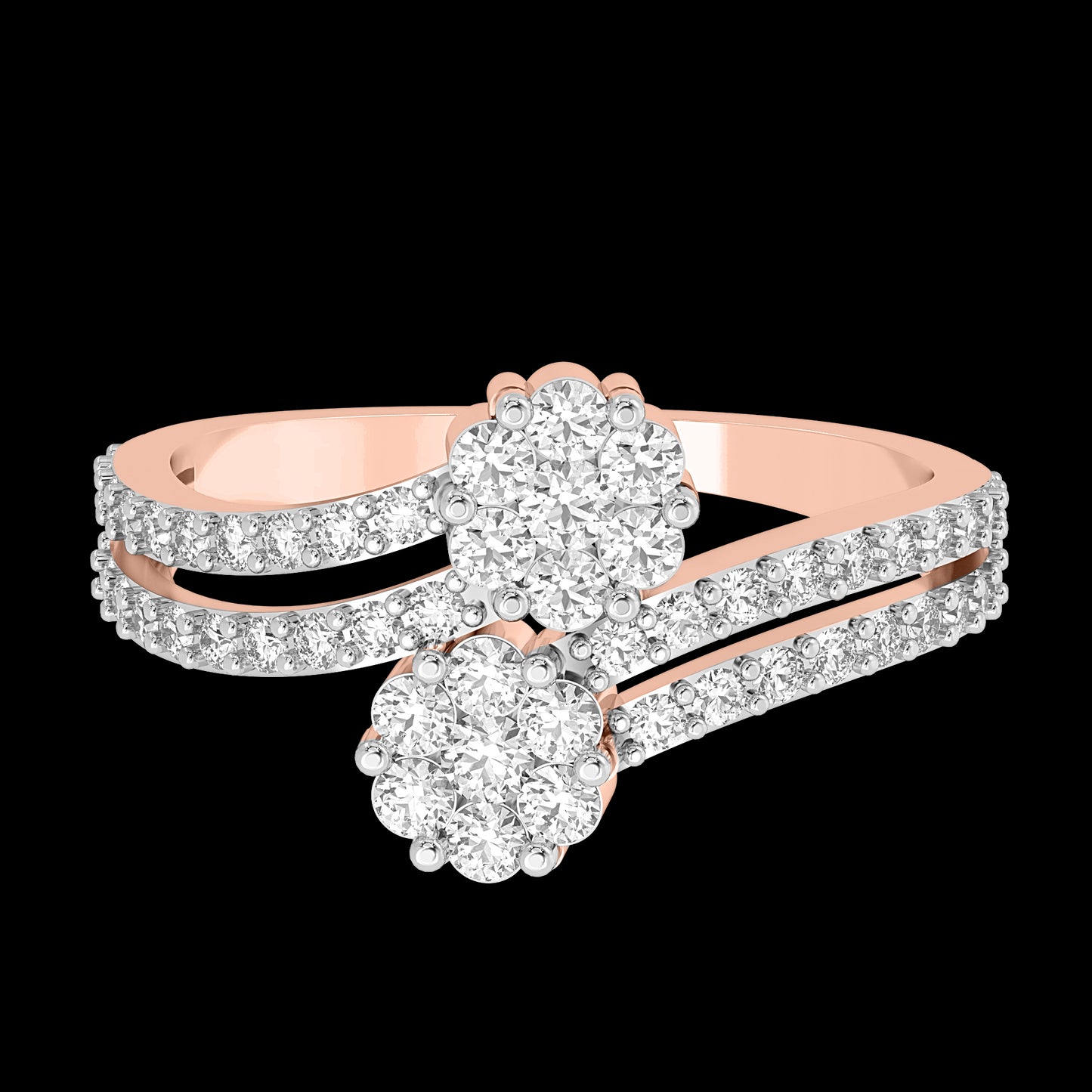 Diamond Ring for her in Rose Gold DRG22637