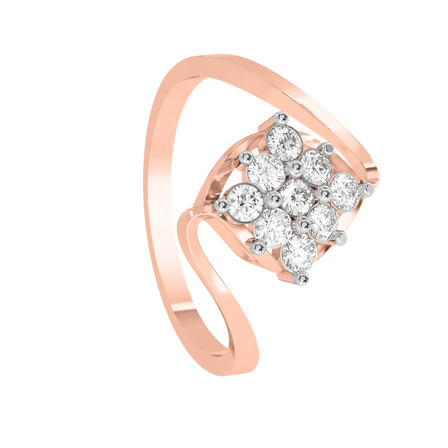 Diamond Ring for her in Rose Gold DRG22640