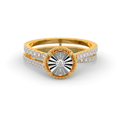 Diamond Ring for her in Yellow & White Gold DRG22642