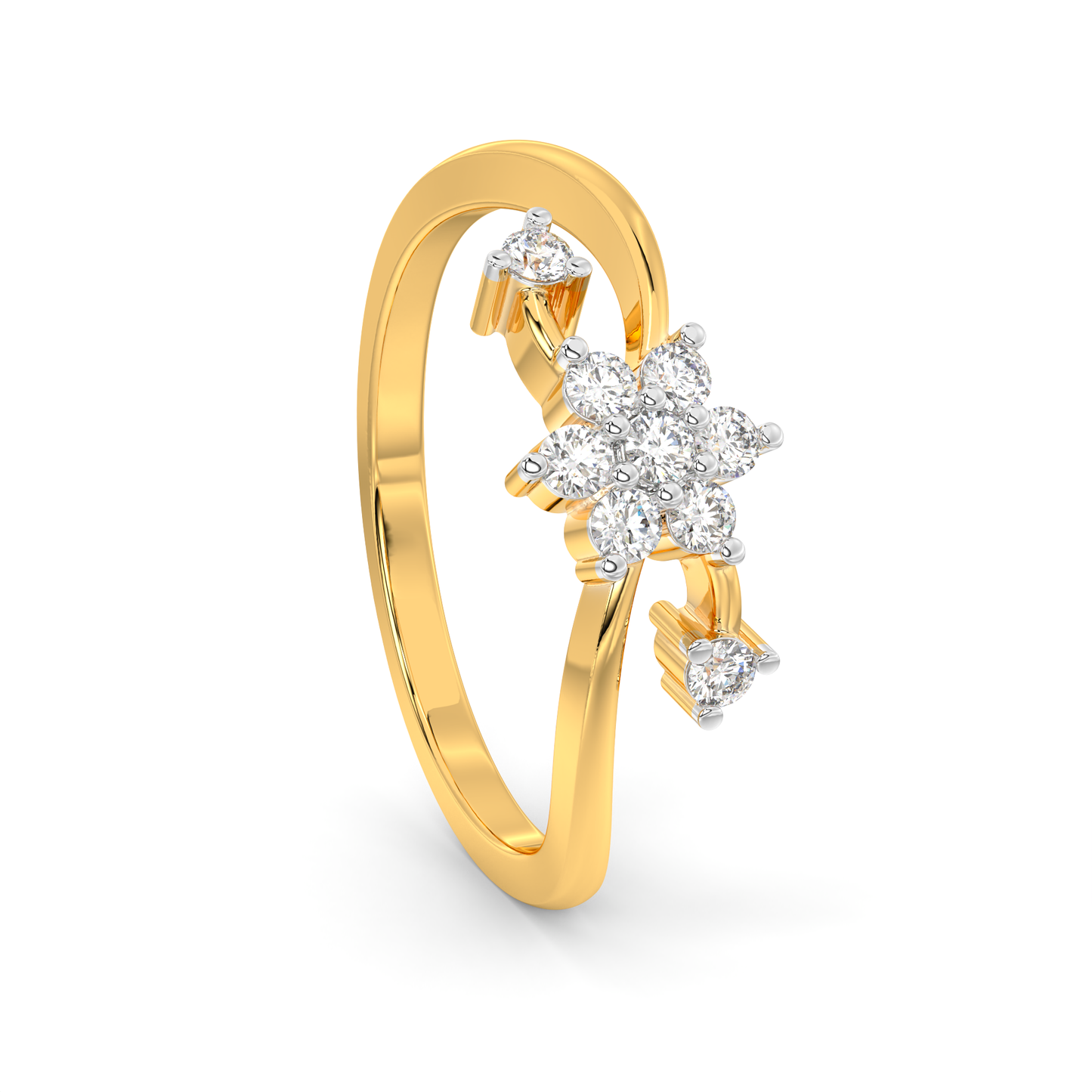 Diamond Ring for her in Yellow Gold DRG22649