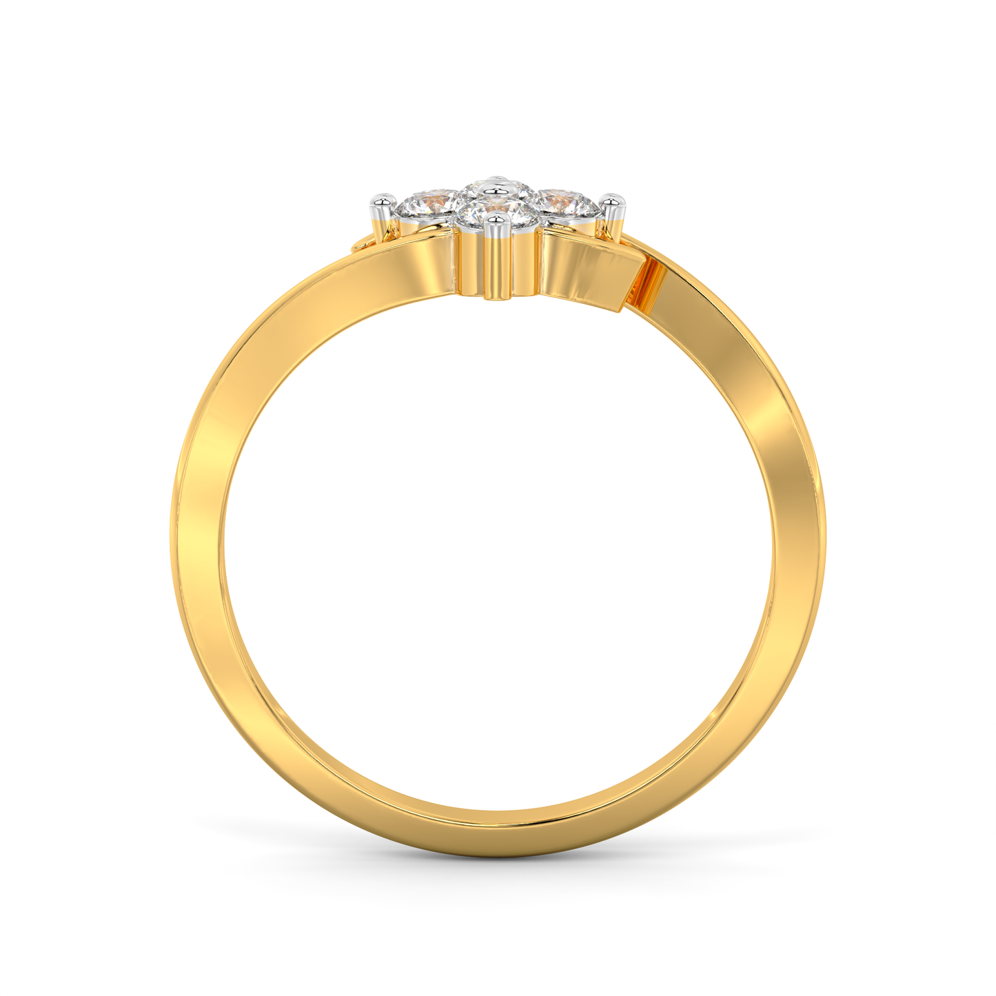 Diamond Ring for her in Yellow Gold DRG22657