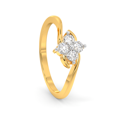 Diamond Ring for her in Yellow Gold DRG22657