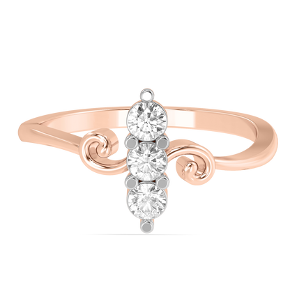 Diamond Ring for her in Rose Gold DRG22658