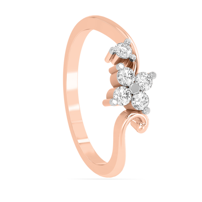 Diamond Ring for her in Rose Gold DRG22659