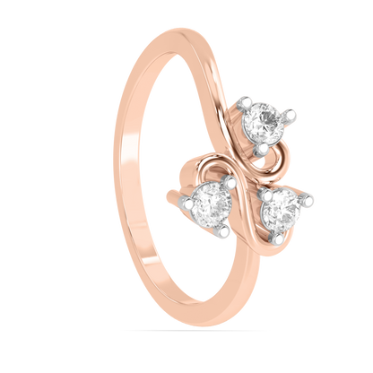 Diamond Ring for her in Rose Gold DRG22660