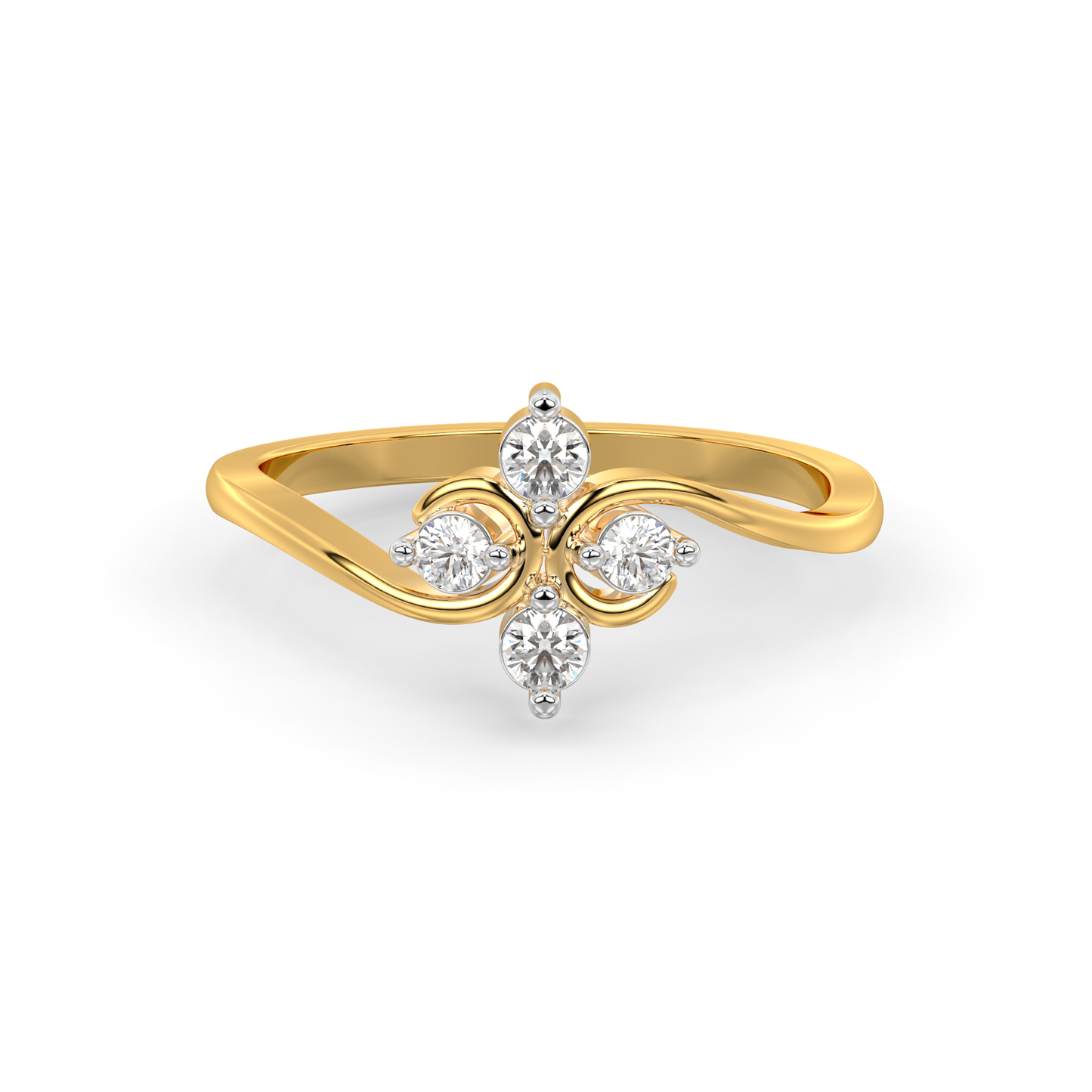 Diamond Ring for her in Yellow Gold DRG22665