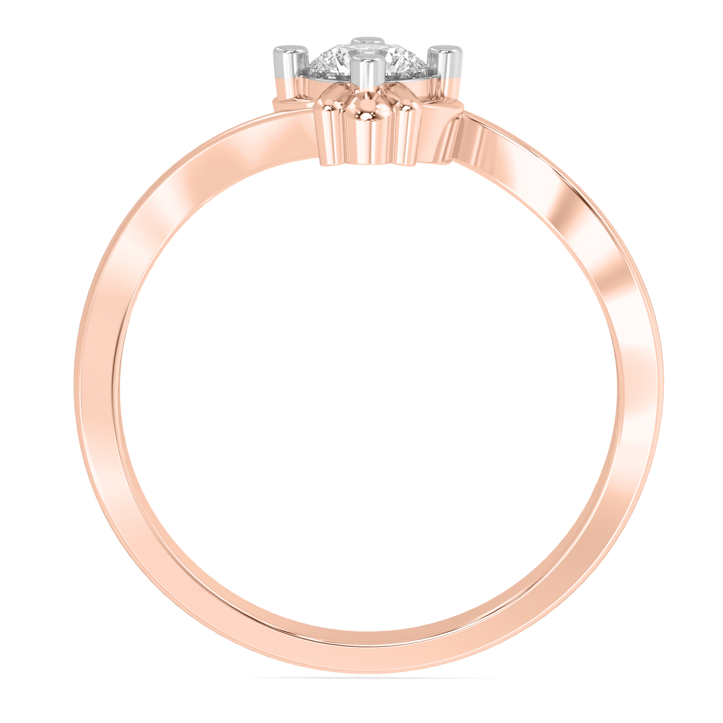 Diamond Ring for her in Rose Gold DRG22669