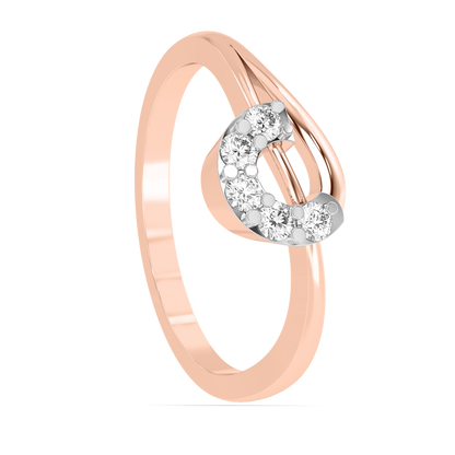 Diamond Ring for her in Rose Gold DRG22671