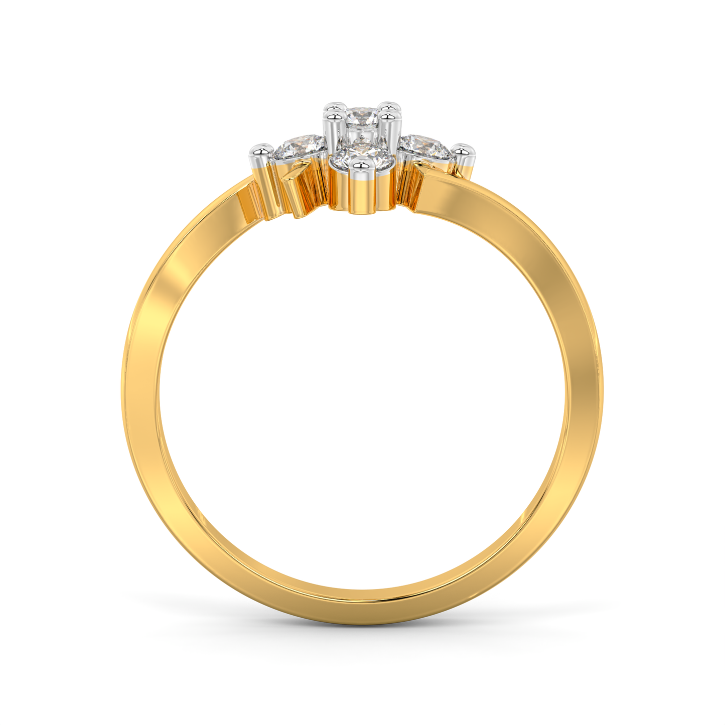 Diamond Ring for her in Yellow Gold DRG22672