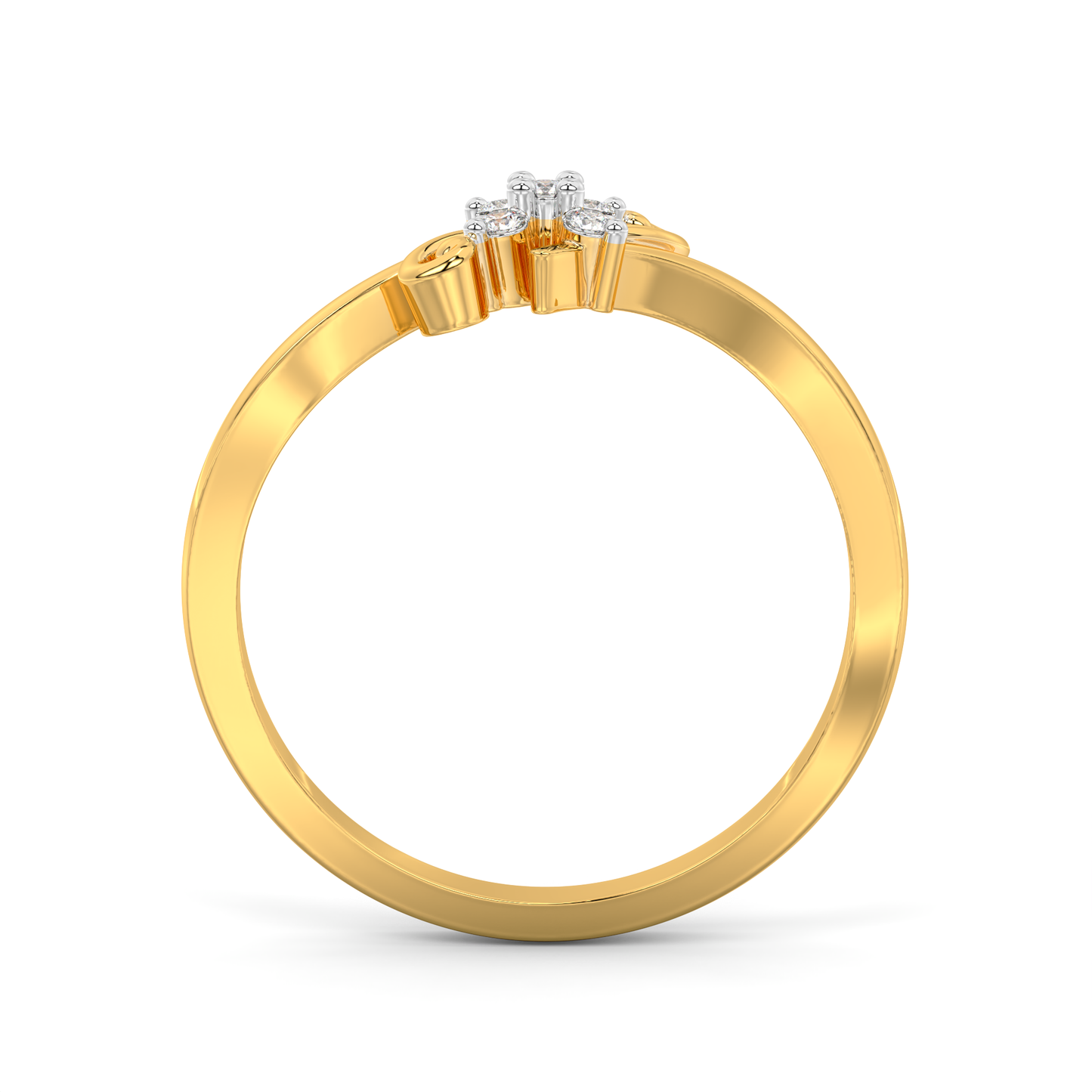 Diamond Ring for her in Yellow & White Gold DRG22673