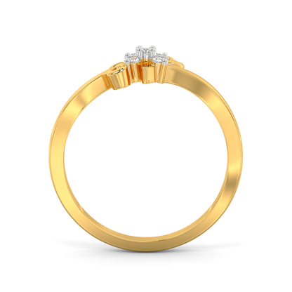 Diamond Ring for her in Yellow & White Gold DRG22673