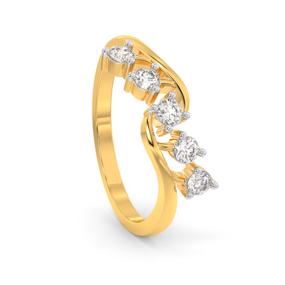 Diamond Ring for her in Yellow Gold DRG22674