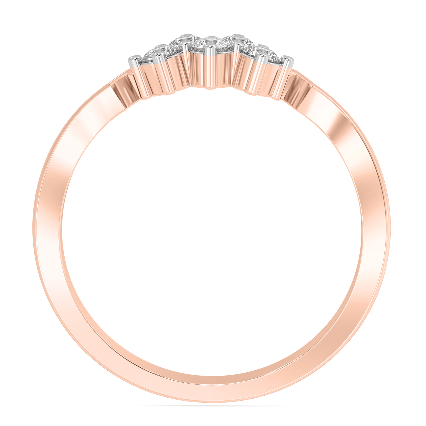 Diamond Ring for her in Rose Gold DRG22676