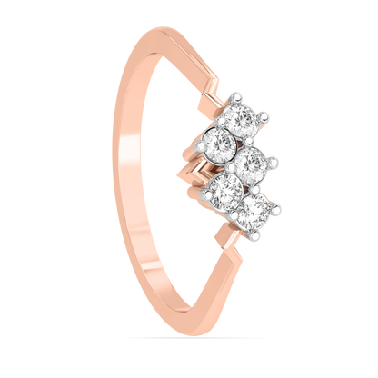 Diamond Ring for her in Rose Gold DRG22676