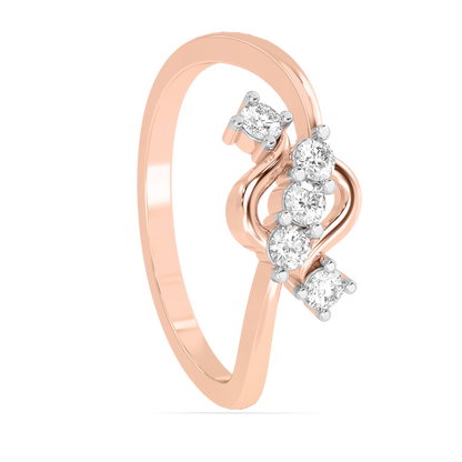 Diamond Ring for her in Rose Gold DRG22678