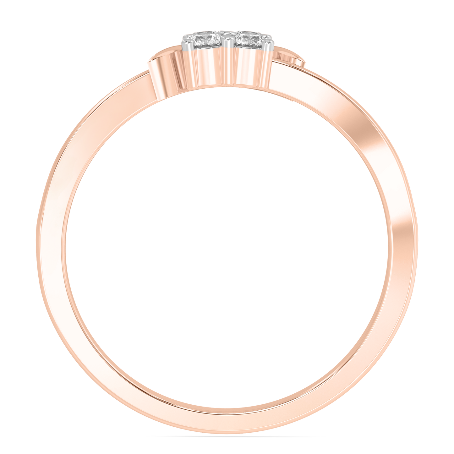 Diamond Ring for her in Rose Gold DRG22692