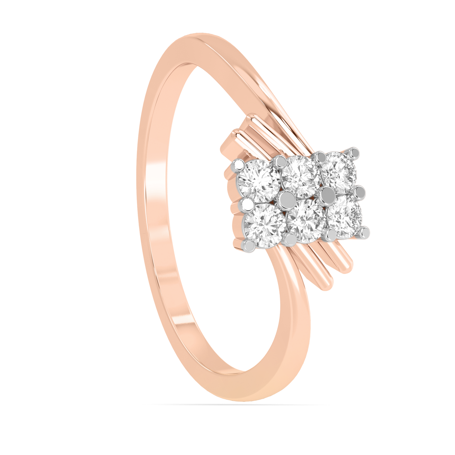 Diamond Ring for her in Rose & White Gold DRG22694