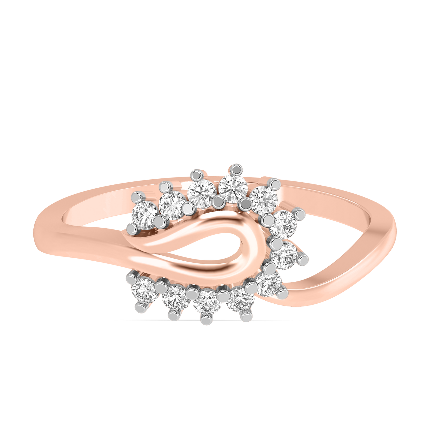 Diamond Ring for her in Rose Gold DRG22702