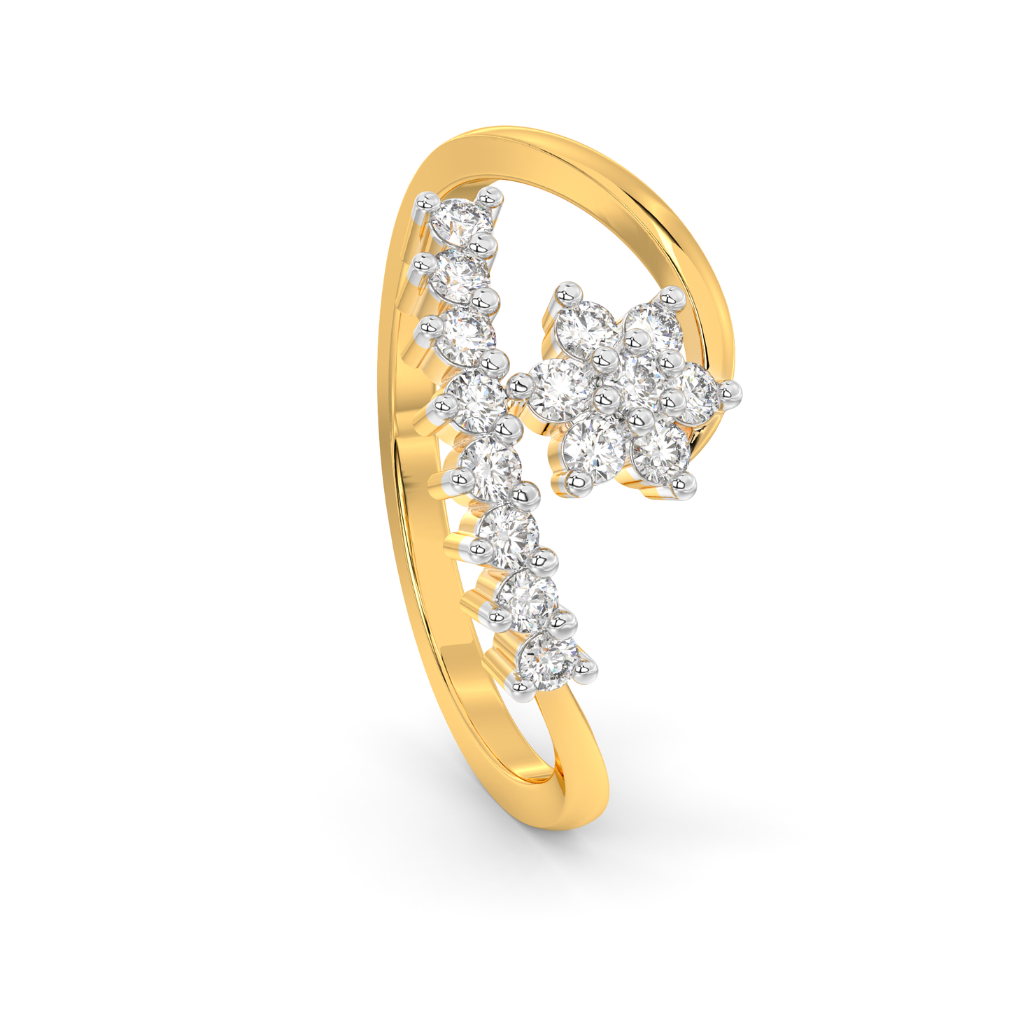 Diamond Ring for her in Yellow Gold DRG22703