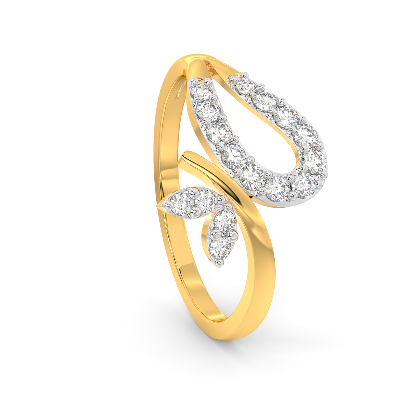 Diamond Ring for her in Yellow Gold DRG22704