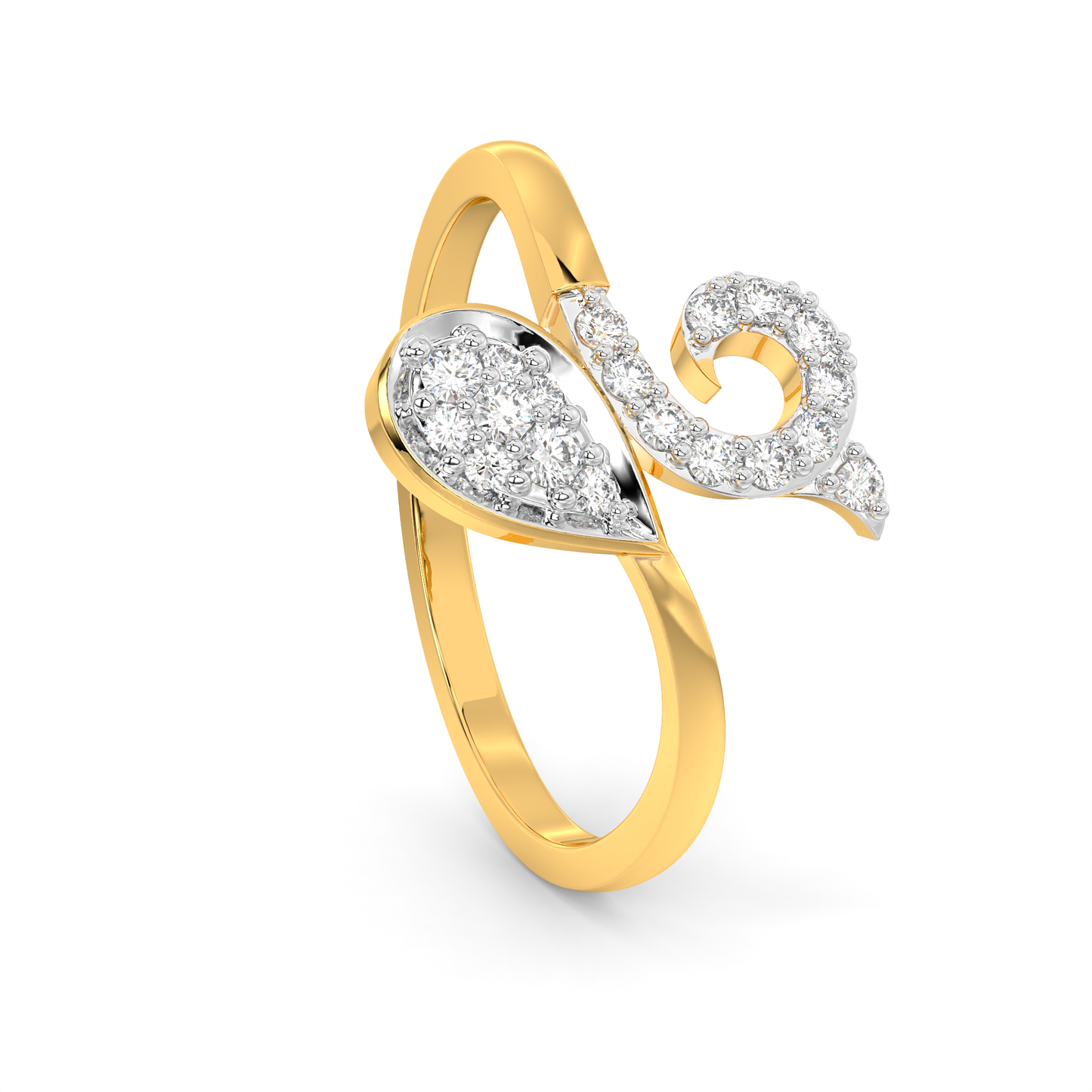 Diamond Ring for her in Yellow Gold DRG22706